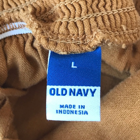 Old Navy Linen Boho Chic Smocked Romper Shorts with Pockets Adj. Straps sz Large - Picture 15 of 16